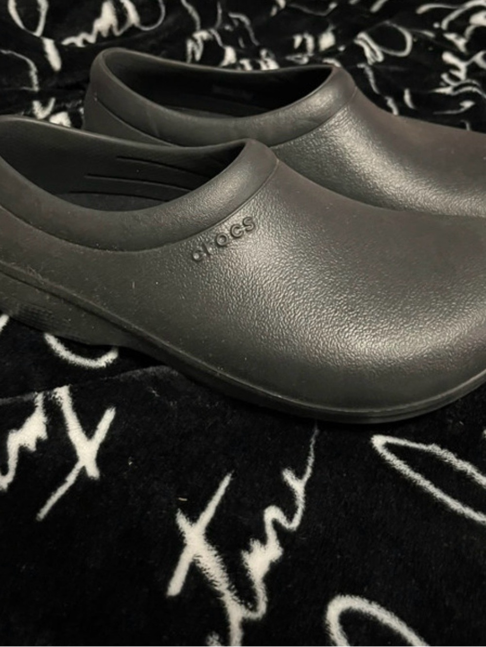 Crocs Women's Black Slip-On Work Clog